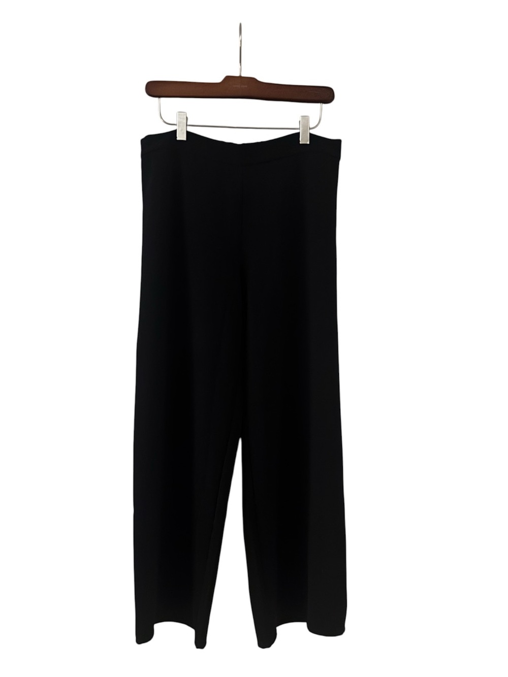 N NATORI Black Wide Leg Pull On Pants
